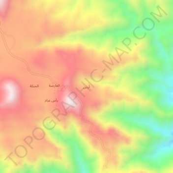 Arish topographic map, elevation, terrain