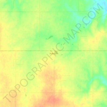 Dubuque topographic map, elevation, terrain