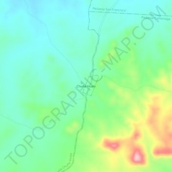 Chuña Huasi topographic map, elevation, terrain