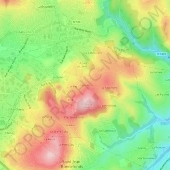 Faynuly topographic map, elevation, terrain