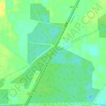 Keno topographic map, elevation, terrain