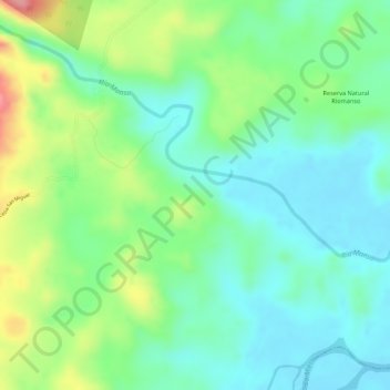 Remedio topographic map, elevation, terrain