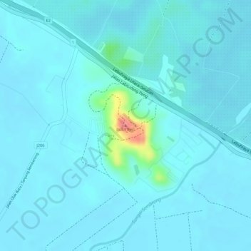 Bukit Besi topographic map, elevation, terrain