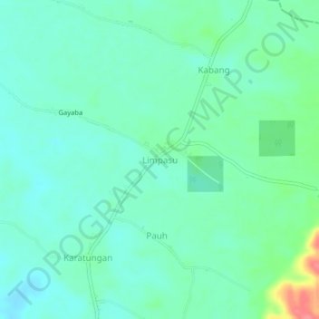 Limpasu topographic map, elevation, terrain