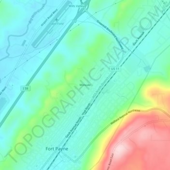 Minvale topographic map, elevation, terrain