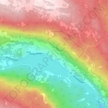 Myro topographic map, elevation, terrain
