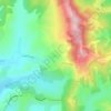 Petricica topographic map, elevation, terrain