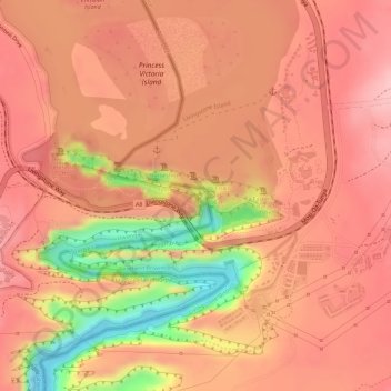 15 topographic map, elevation, terrain