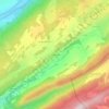 Les Étraches topographic map, elevation, terrain