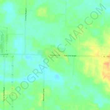 Nitrate City topographic map, elevation, terrain