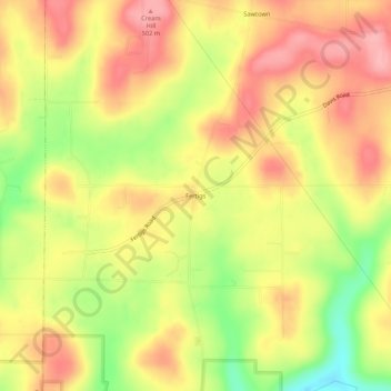 Fertigs topographic map, elevation, terrain