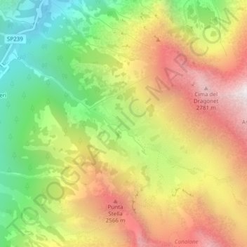 Gias Lagarot topographic map, elevation, terrain
