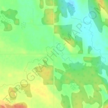 Kevisville topographic map, elevation, terrain