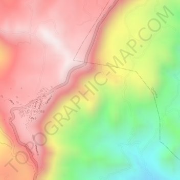 Sumera topographic map, elevation, terrain