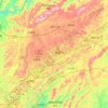 Anshun topographic map, elevation, terrain
