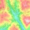 Várzea Cova topographic map, elevation, terrain