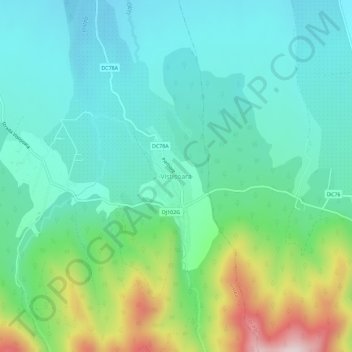Viștișoara topographic map, elevation, terrain