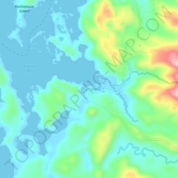 Plaridel topographic map, elevation, terrain