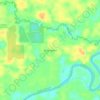 10 de Agosto topographic map, elevation, terrain