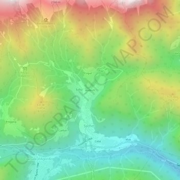 Andrich topographic map, elevation, terrain