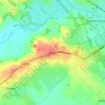 Stone topographic map, elevation, terrain