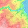 Saint-Brieuc topographic map, elevation, terrain