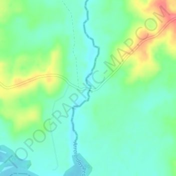 Passo das Pedras topographic map, elevation, terrain
