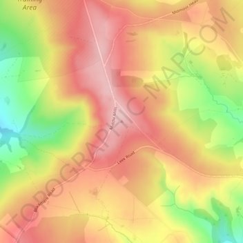 Merryton Low topographic map, elevation, terrain