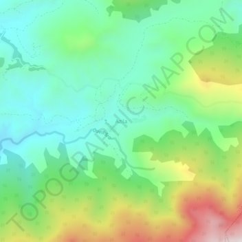 Azila topographic map, elevation, terrain