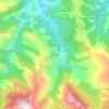 El Tejedal topographic map, elevation, terrain