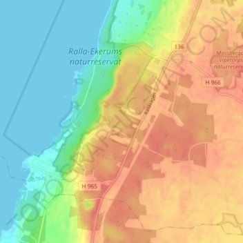 Rälla tall topographic map, elevation, terrain