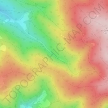 Kasselgrund topographic map, elevation, terrain