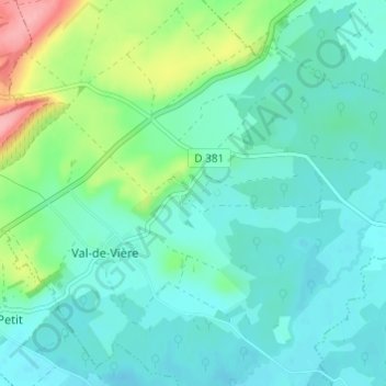 Rosay topographic map, elevation, terrain