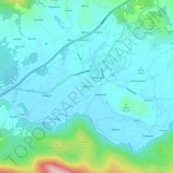 Lokmeri topographic map, elevation, terrain
