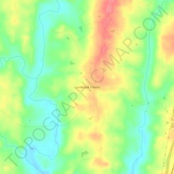 Lynnbrook Estates topographic map, elevation, terrain