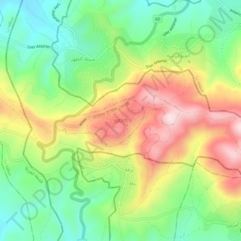 Homesh topographic map, elevation, terrain
