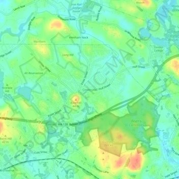 Centerville topographic map, elevation, terrain