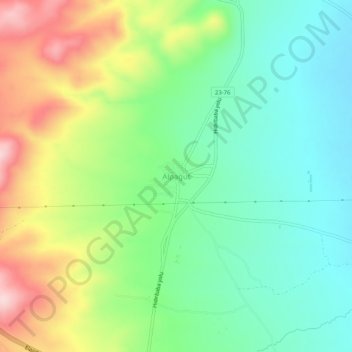 Alpagut topographic map, elevation, terrain