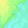 Irina topographic map, elevation, terrain