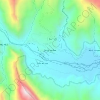 Matibamba topographic map, elevation, terrain