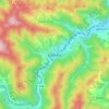 Gelnica topographic map, elevation, terrain