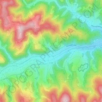 Musloch topographic map, elevation, terrain