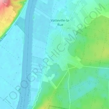 Le Quesney topographic map, elevation, terrain