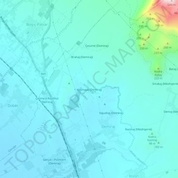 Hasmajaj (Demiraj) topographic map, elevation, terrain