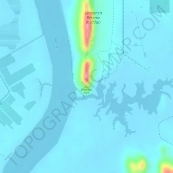 Elephant Rock topographic map, elevation, terrain