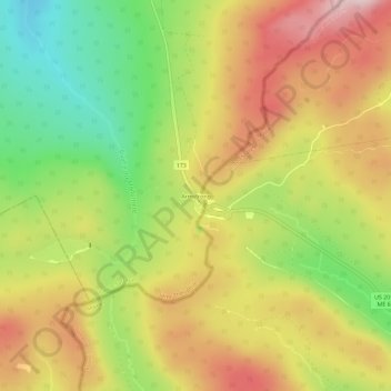 Armstrong topographic map, elevation, terrain
