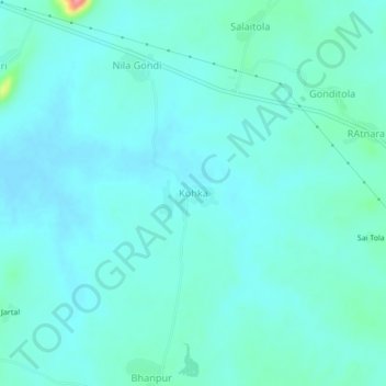 Kohka topographic map, elevation, terrain