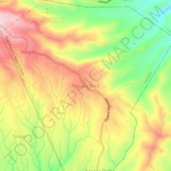 Payapa Ilaya topographic map, elevation, terrain