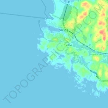 Haver topographic map, elevation, terrain