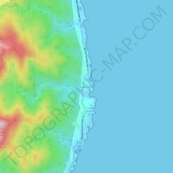 Cala d'Oru topographic map, elevation, terrain